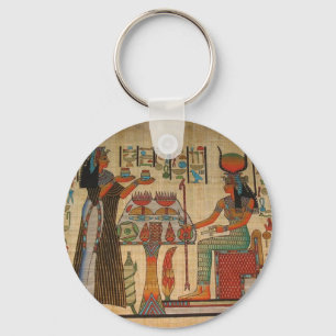 CHAVEIRO PINTURA MURAL DA PAREDE DE EGIPTO ANTIGO