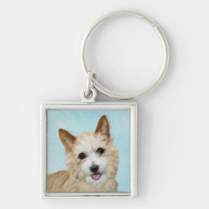 Chaveiro Pintura Portuguesa do Podengo Pequeno - Arte Origi