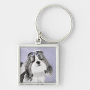 Chaveiro Pintura Shih Tzu - Arte Cachorra Original