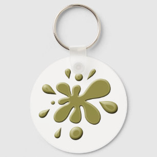 Chaveiro Pintura Splodge de Brown