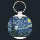 Chaveiro Pinturas de Van Gogh: Starry Night Van Gogh<br><div class="desc">Aproveite a beleza das pinturas de Vincent Van Gogh a qualquer momento. Uma das pinturas mais famosas,  Starry Night Van Gogh é uma obra-prima clássica. Agora você pode apreciar Vincent Van Gogh Starry Night a qualquer momento.</div>