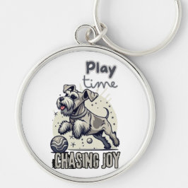 Chaveiro Pinturas lúdicas: A caçada alegre do cão de Cinza