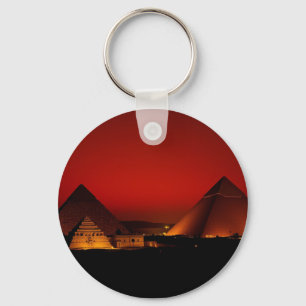 Chaveiro Pirâmides ao Pôr do Sol Vermelho