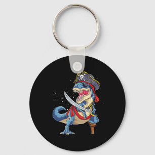 Chaveiro Pirata Dinosaur T Rex Jolly Roger Halloween Engraç