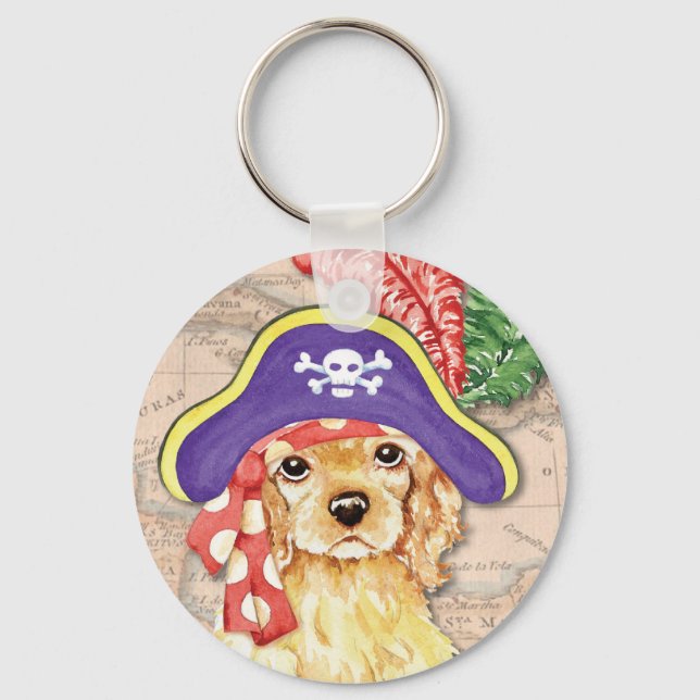 Chaveiro Pirata do Cocker Spaniel (Frente)