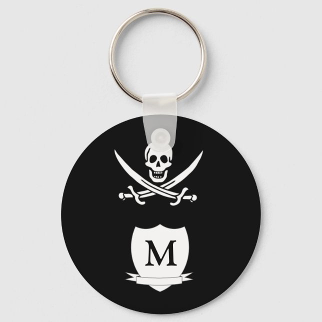Chaveiro Pirata e monograma (Frente)