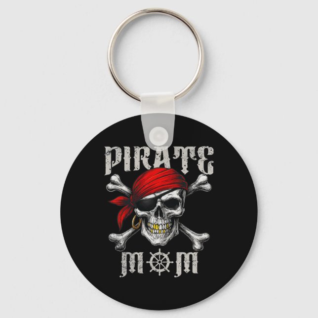 Chaveiro Pirata Mãe Jolly Roger Flag E Skull Crossbones H (Frente)