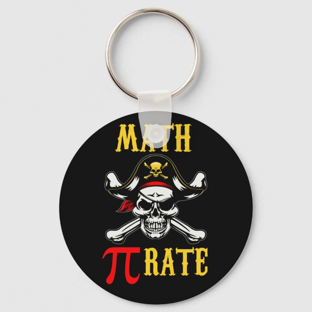 Chaveiro Pirata Pi Day Math Pi (Frente)