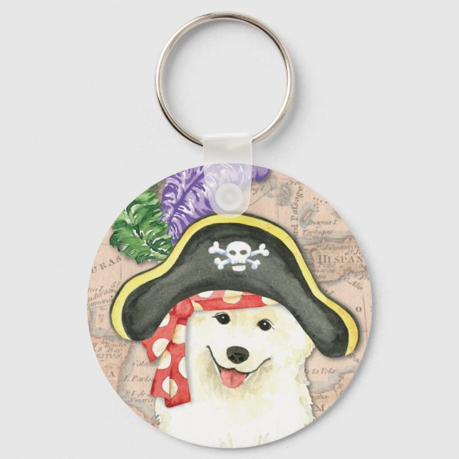 Chaveiro Pirata Samoyed (Frente)