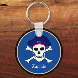 Chaveiro Pirata Sinalizador e Capitão de Navio, Caveira em 