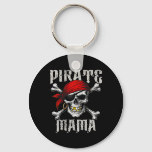 Chaveiro Pirate Mama Jolly Roger Flag E Skull Crossbones