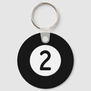 Chaveiro Piscina Azul Número Dois Billiards Snooker Billard
