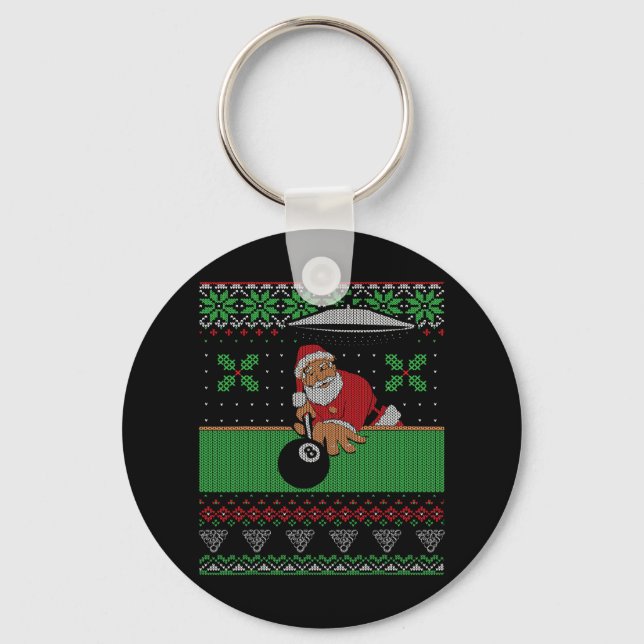 Chaveiro Piscina de Billiards Estilo de Suéter de Natal Fei (Frente)