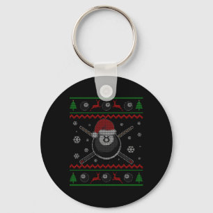 Chaveiro Piscina de Natal Billiards Snooker Esporte Jogador
