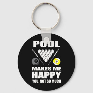 Chaveiro Piscina Engraçada Do Billiard Me Faz Feliz De Você