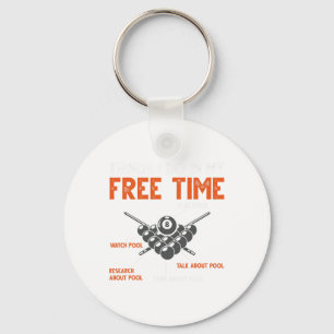 Chaveiro Piscina engraçada Jogador Billiard Jogue Piscina A