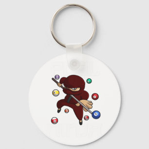 Chaveiro Piscina Engraçada Ninja Cute Pocket Billiards Meni