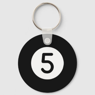 Chaveiro Piscina Laranja Número Cinco Billiards Snooker Bil