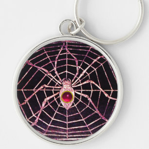 Chaveiro PISTA E Fúchsia Ruby Preto Rosa