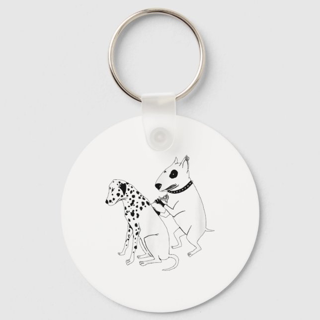 Chaveiro Pitbull Terrier Cão Animal Tatuagem Dalmaciana (Frente)