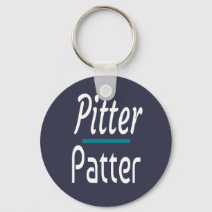 Chaveiro Pitter Patter, Engraçado Humor Novelty Gift