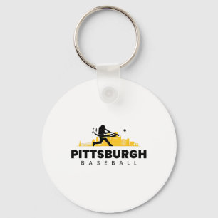 Chaveiro Pittsburgh Bysebyll Vintage Retro Minimalista Byse