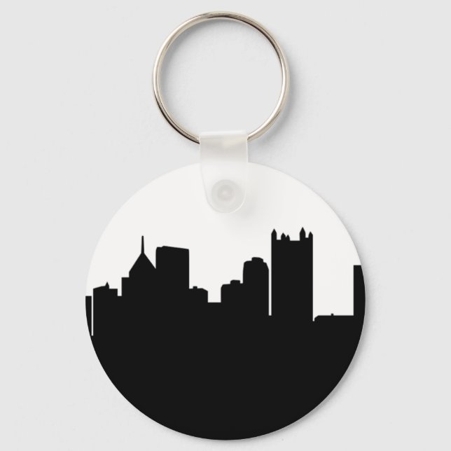 Chaveiro Pittsburgh City Skyline (Frente)