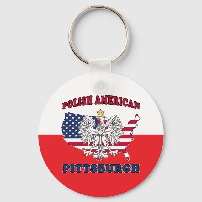 Chaveiro Pittsburgh Pensilvânia Polonês (Frente)