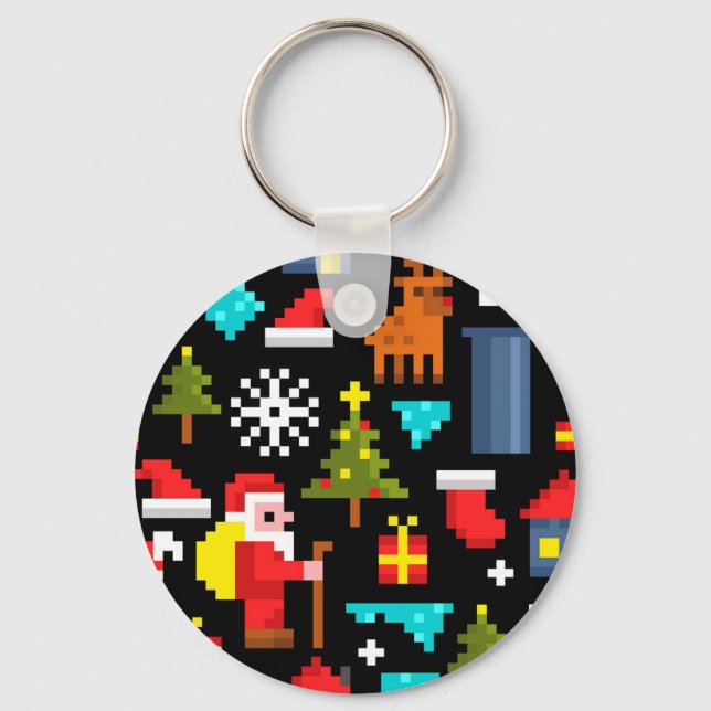 Chaveiro Pixel Natal (Frente)