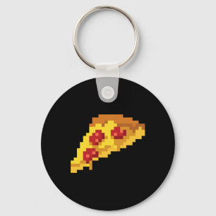 Chaveiro Pixel Pizza 80s Vídeo Game Retro Halloween C de 8 