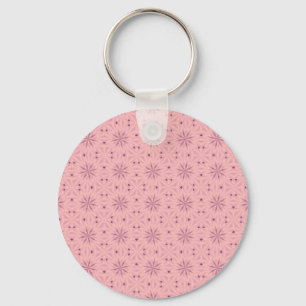 Chaveiro Pixels Rosa Suave