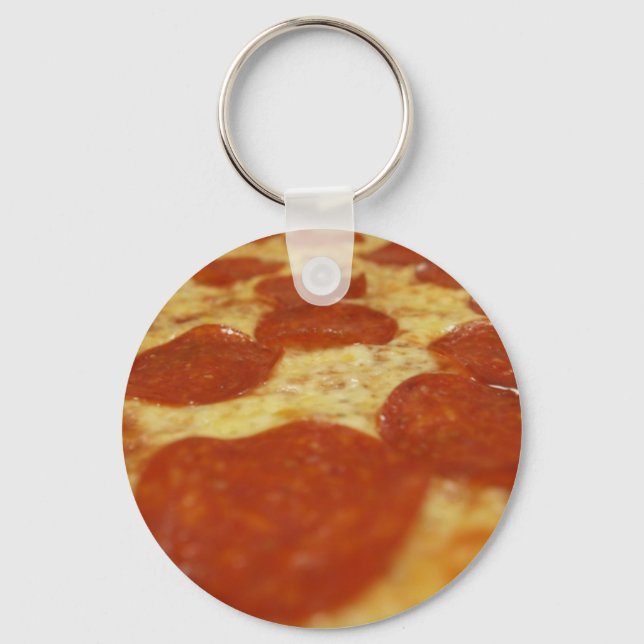 Chaveiro pizza de pepperoni (Frente)