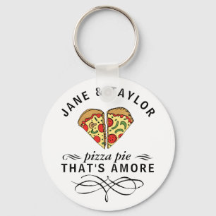 Chaveiro Pizza do amor personalizada