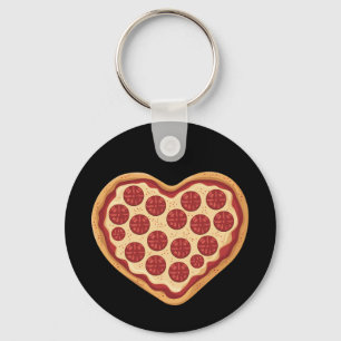 Chaveiro Pizza Formato Coração Fofo Dia dos Namorados