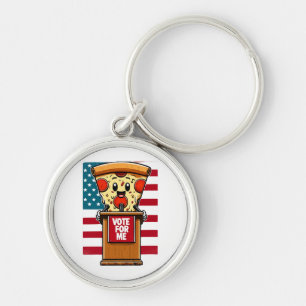 Chaveiro pizza patriótica vote em mim