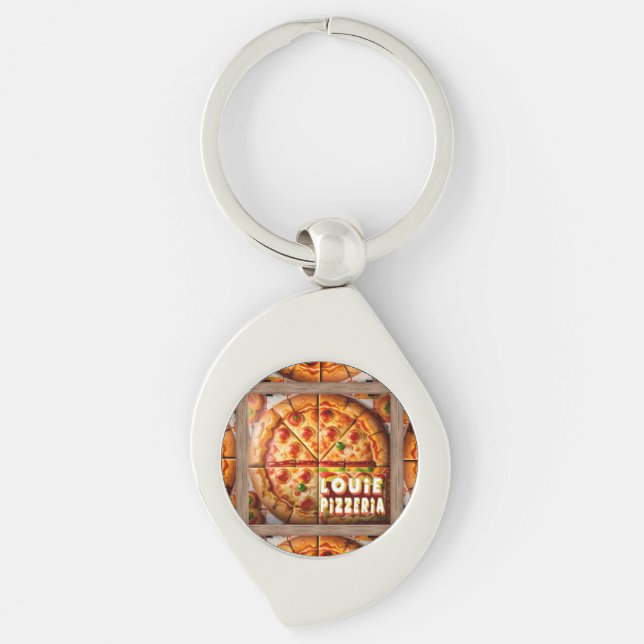 Chaveiro Pizza Pizzeria Design (Frente)