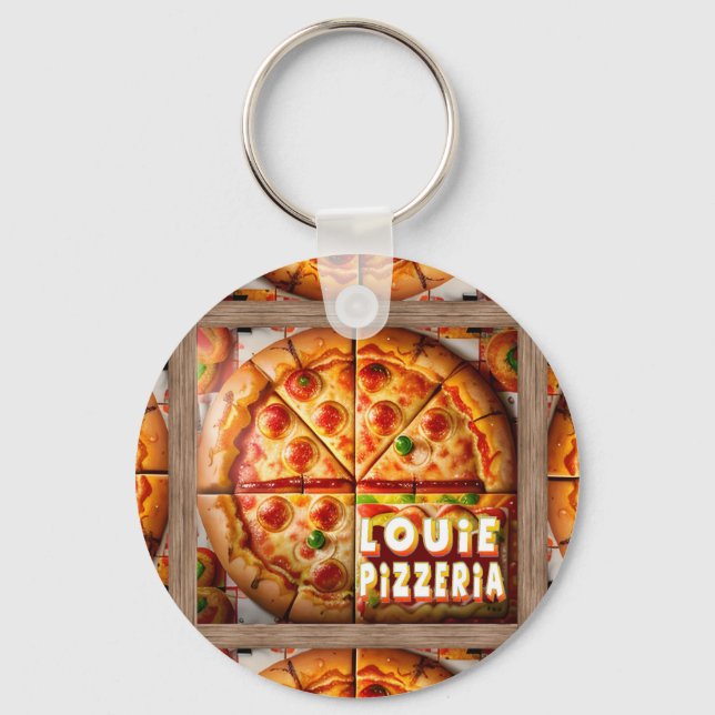 Chaveiro Pizza Pizzeria Design (Frente)