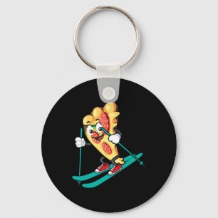 Chaveiro Pizza Slice Em Skis Legal Wheat Pie Lovers Gi