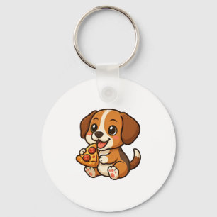 Chaveiro Pizzaria de beagle doce piza piza amante cartoons