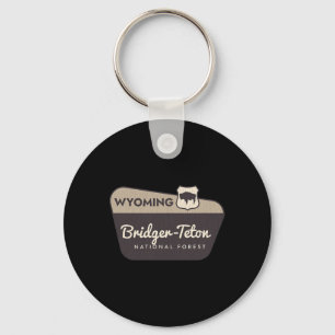 Chaveiro Placa de Boas-Vindas da Floresta Nacional Bridger-