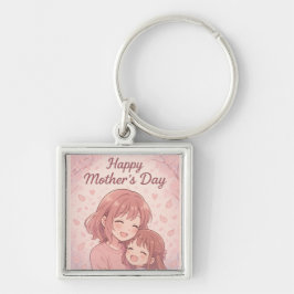 Chaveiro Placa de Dia de as mães de cor favorita da mãe