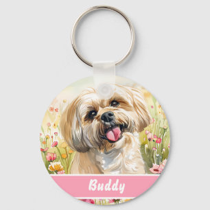 Chaveiro Placa de Identificação para Lhasa Apso – Informaçõ