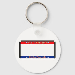 Chaveiro Placa de Licença da Carolina do Norte do vazio