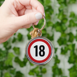 Chaveiro Placa de limite de velocidade de QUALQUER IDADE pa
