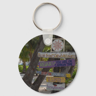 Chaveiro Placa de sinalização Rum Point Grand Cayman