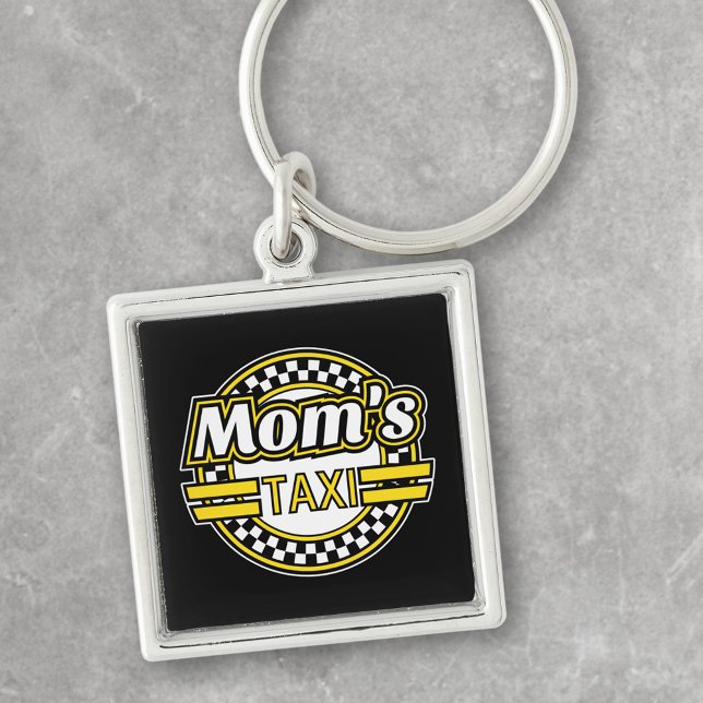Chaveiro Placa de Táxi da Mamãe (Criador carregado)