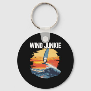 Chaveiro Placa de Windfoiling Viciado em Vento Asa de Foil 