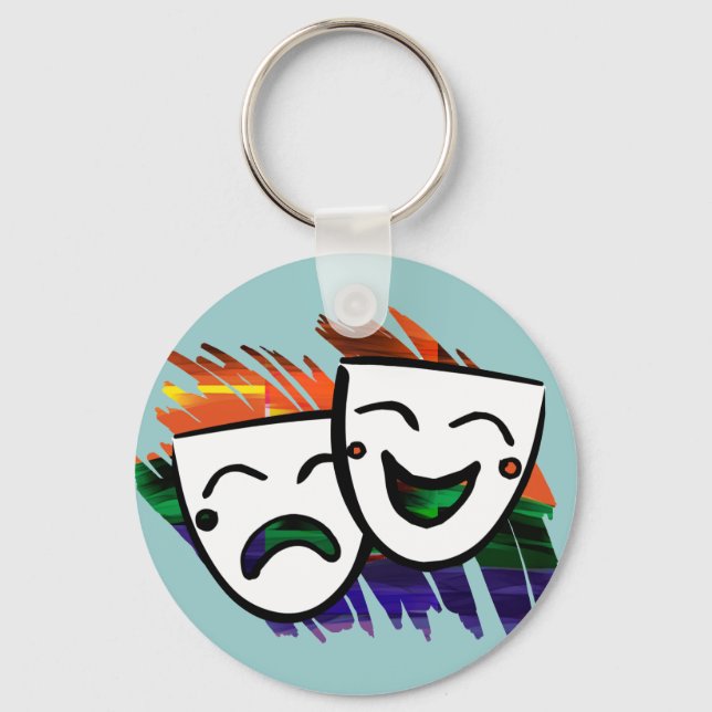 Chaveiro Placas de cor do drama (Frente)