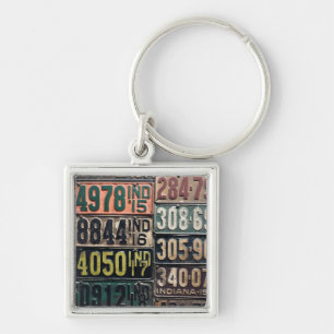 Chaveiro Placas De Licença Vintage