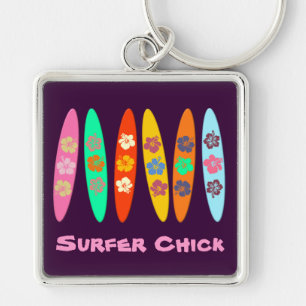 Chaveiro Placas De Superfície Girlie Flores